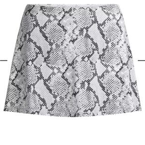 SKIMS Gray Snake Print Mini Skirt NWT